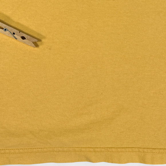 Vintage Tommy Hilfiger Shirt Adult LARGE Yellow Tommy Jeans Flag Logo Y2K Ringer - Picture 9 of 11